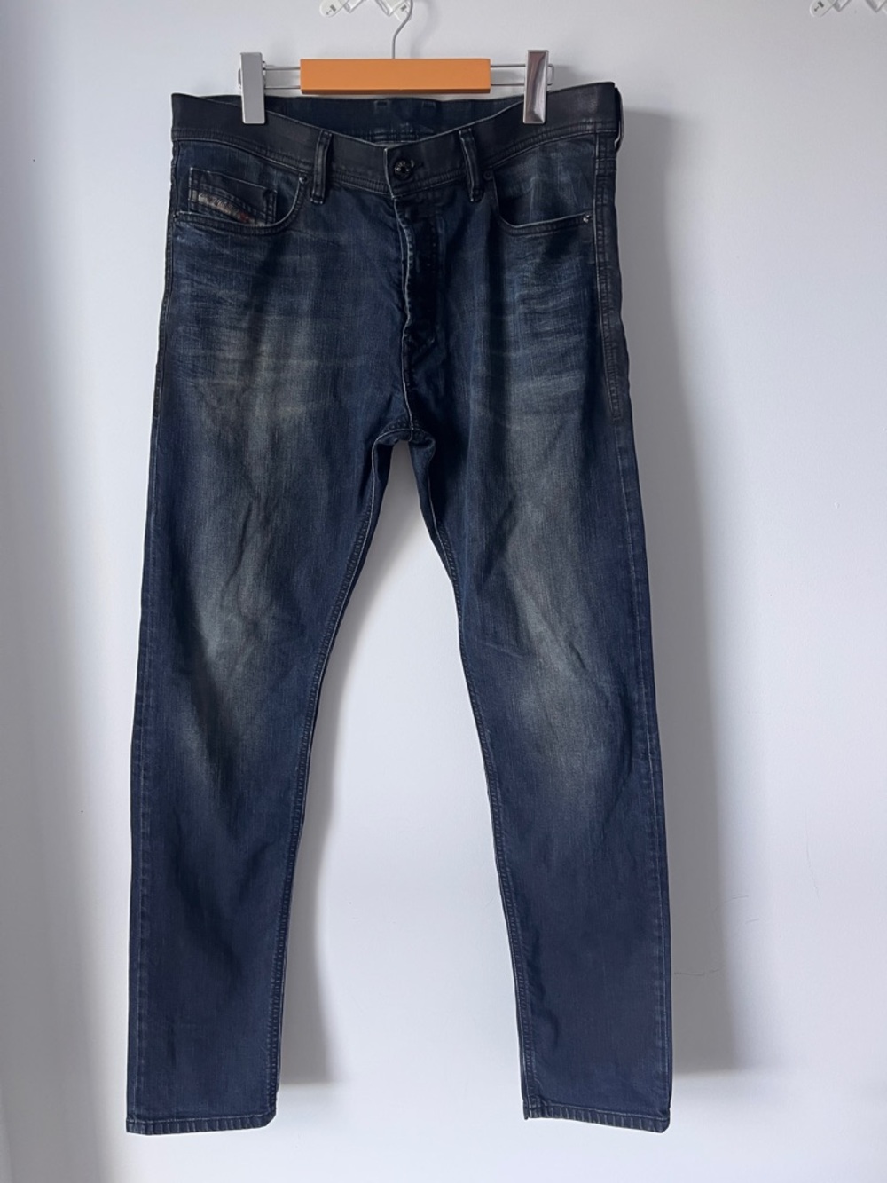 Diesel Men's Jeans | Dark Blue Slim Straight | Size 34